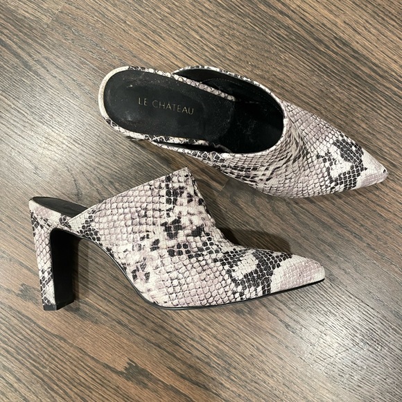 Le Chateau snake skin mules - Picture 1 of 2